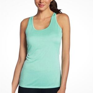 🌞Fabletics Embra Open Back Green Sleeveless Fitted Tank Top Size S